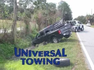 Dodge Truck Before New Smyrna Beach Towing Services Team from Universal Towing & Heavy Duty Semi Truck Wrecker Does its Thing