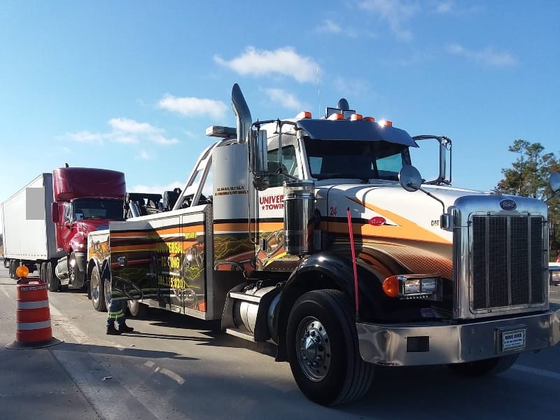 I-4 Semi Towing